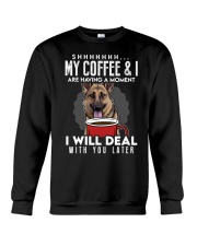 German Shepherd Dog My Coffee Crewneck Sweatshirt tile