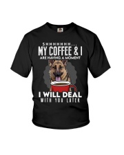 German Shepherd Dog My Coffee Youth T-Shirt tile