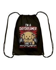 Golden Retriever Dog I'm A Daydreamer Drawstring Bag tile