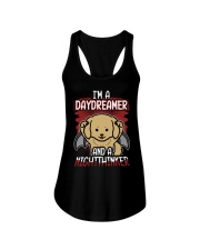 Golden Retriever Dog I'm A Daydreamer Ladies Flowy Tank tile