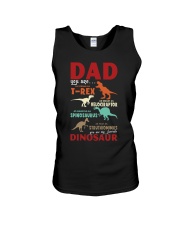 Father Dad Dinosaur Unisex Tank tile