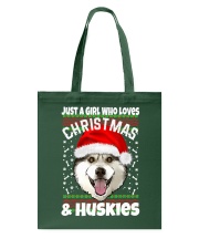 Husky Dog Siberian Husky Dog Christmas 1 Tote Bag tile