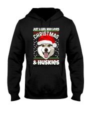 Husky Dog Siberian Husky Dog Christmas 1 Hooded Sweatshirt front