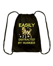 Husky Dog Easily Distracted By Huskies Drawstring Bag tile