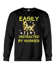 Husky Dog Easily Distracted By Huskies Crewneck Sweatshirt tile