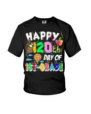 Sloth Happy 120th Day Of First Grade Sloth Youth T-Shirt tile