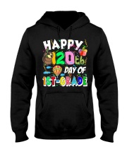 Sloth Happy 120th Day Of First Grade Sloth Hooded Sweatshirt front