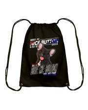 Bulldog Dog Nice Button Drawstring Bag tile