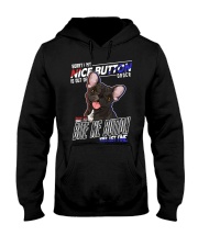 Bulldog Dog Nice Button Hooded Sweatshirt front