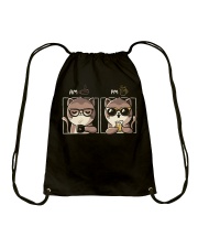 Coffee AM And PM Drawstring Bag tile