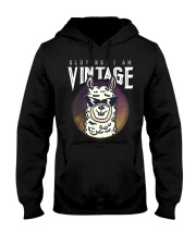 Llama I Am Vintage Hooded Sweatshirt front