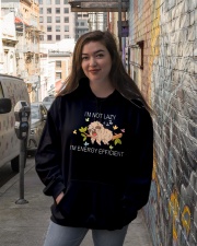 Sloth I'm Not Lazy I'm Energy Efficient Hooded Sweatshirt lifestyle-unisex-hoodie-front-1