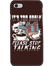 Book It's Too Early Please Stop Talking Phone Case tile