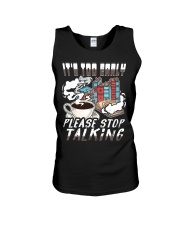 Book It's Too Early Please Stop Talking Unisex Tank tile