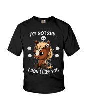 Horse I'm Not Shy I Don't Like You Youth T-Shirt tile