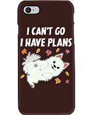 Samoyed Dog I Can't Go I Have Plans Phone Case tile