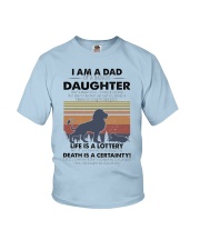 Father I Am A Dad Daughter Life Is A Lottery Youth T-Shirt tile