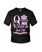 June Queens Are Born On June 13th Youth T-Shirt tile