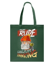 Camping I'm Not Rude Tote Bag tile