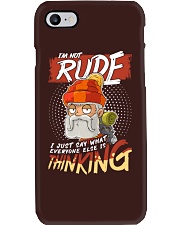 Camping I'm Not Rude Phone Case tile