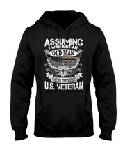 Veteran American Veteran Old Man Hooded Sweatshirt front