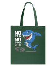 Gym No Pain No Muscle Gain Tote Bag tile