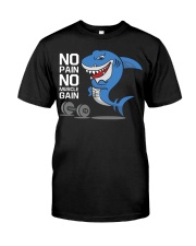 Gym No Pain No Muscle Gain Classic T-Shirt tile
