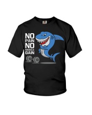 Gym No Pain No Muscle Gain Youth T-Shirt tile