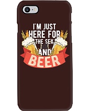 Beer I'm Just Here For The Sex And Beer Phone Case tile