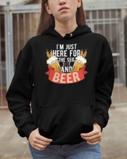 Beer I'm Just Here For The Sex And Beer Hooded Sweatshirt apparel-hooded-sweatshirt-lifestyle-07