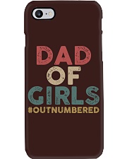 Father Dad Of Girls Outnumbered Phone Case tile