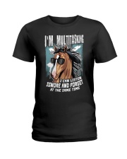 Horse I'm Multitasking Ladies T-Shirt tile