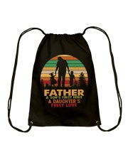Father A Son's First Hero A Daughter's First Love Drawstring Bag tile