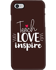 Teacher Teach Love Inspire Phone Case tile