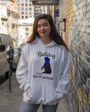 Bulldog Dog Bulldog Is My Spirit Animal Hooded Sweatshirt lifestyle-unisex-hoodie-front-1