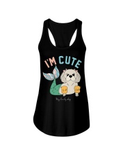 Bulldog Dog I'm Cute My Lovely Dog Ladies Flowy Tank tile