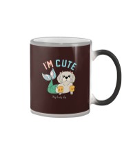 Bulldog Dog I'm Cute My Lovely Dog Color Changing Mug tile