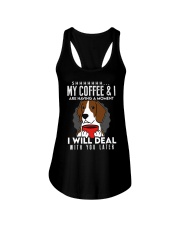 Beagle Dog My Coffee I Are Having A Moment Ladies Flowy Tank tile