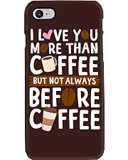 Coffee I Love You More Than Coffee Phone Case tile