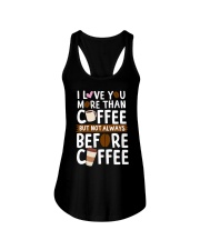 Coffee I Love You More Than Coffee Ladies Flowy Tank tile