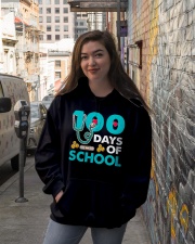 Nurse 100 Days Of School Hooded Sweatshirt lifestyle-unisex-hoodie-front-1