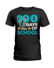 Nurse 100 Days Of School Ladies T-Shirt tile