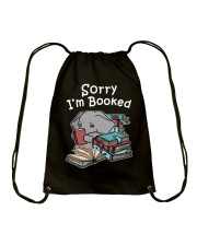 Book Sorry I'm Booked Elephant Drawstring Bag tile
