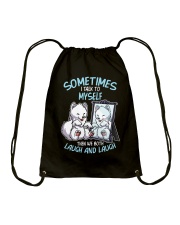Samoyed Dog Laugh And Laugh Drawstring Bag tile