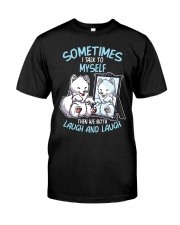 Samoyed Dog Laugh And Laugh Classic T-Shirt tile