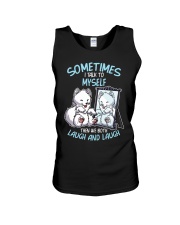 Samoyed Dog Laugh And Laugh Unisex Tank tile
