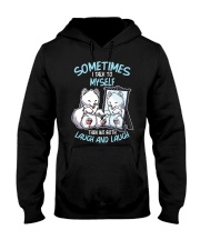 Samoyed Dog Laugh And Laugh Hooded Sweatshirt front