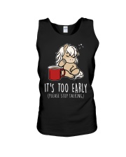 Horse It's Too Early Unisex Tank tile