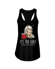Horse It's Too Early Ladies Flowy Tank tile