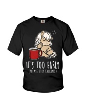 Horse It's Too Early Youth T-Shirt tile